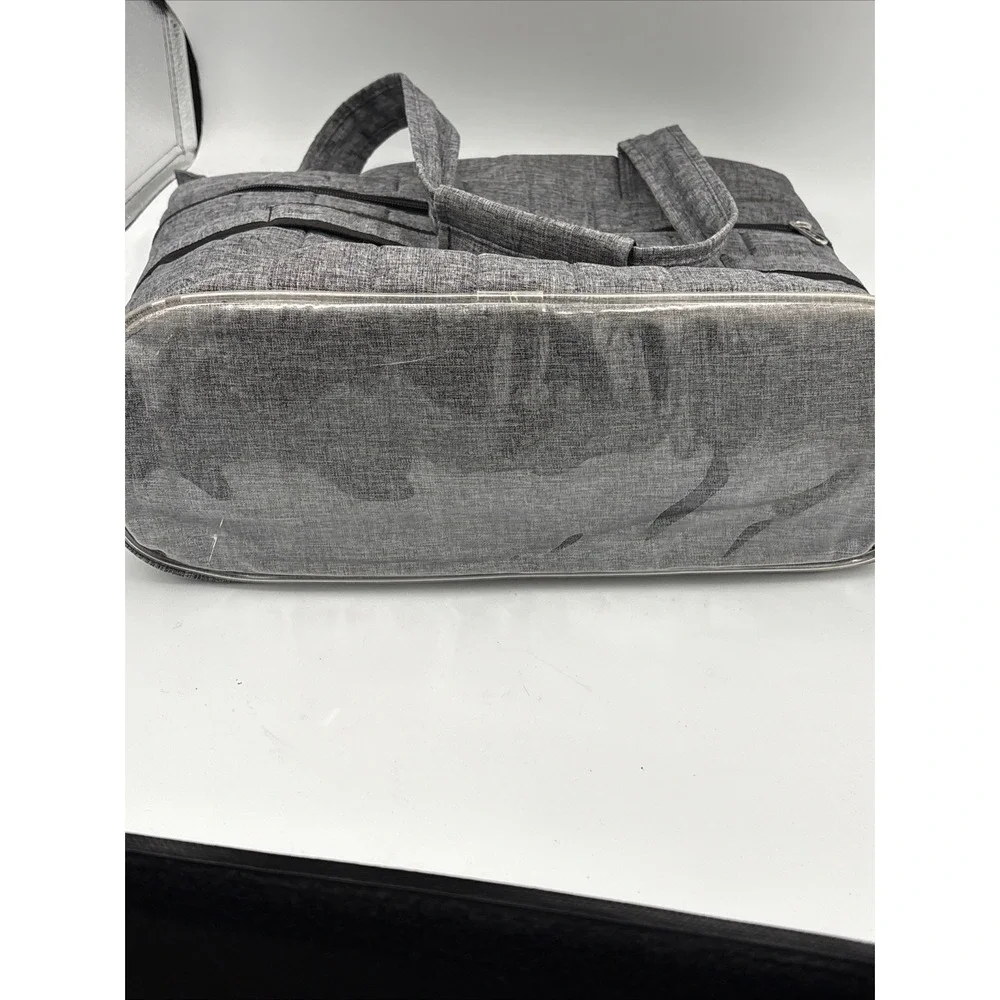 Lug Quilted Tote Bag Gray  Lightweight Travel Work School Everyday‎ 15x12